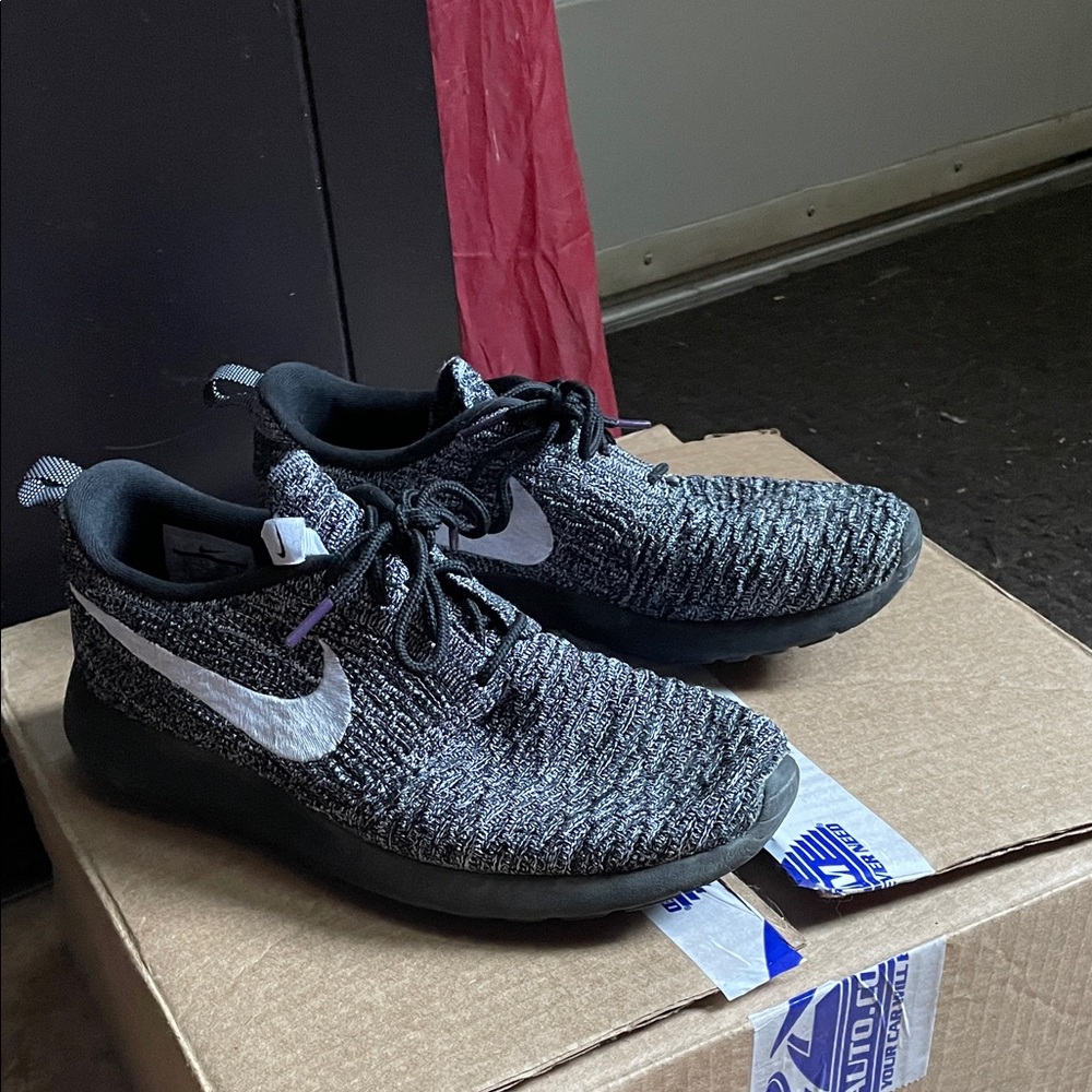 Nike Black and White Knit Sneakers